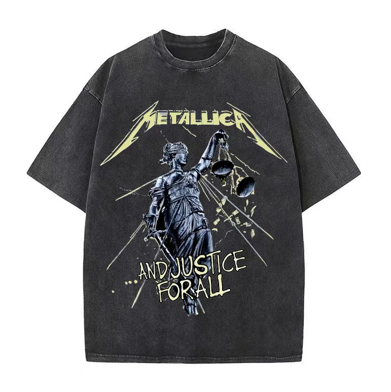 NIRVANA Nirvana rock American retro short-sleeved T-shirt old heavy print pure cotton vintage men's and women's