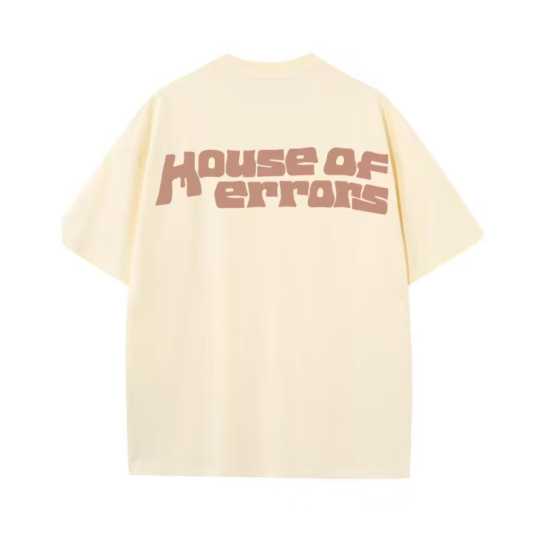 Eye of Truth foam printing American high street men and women loose casual short-sleeved T-shirt trend