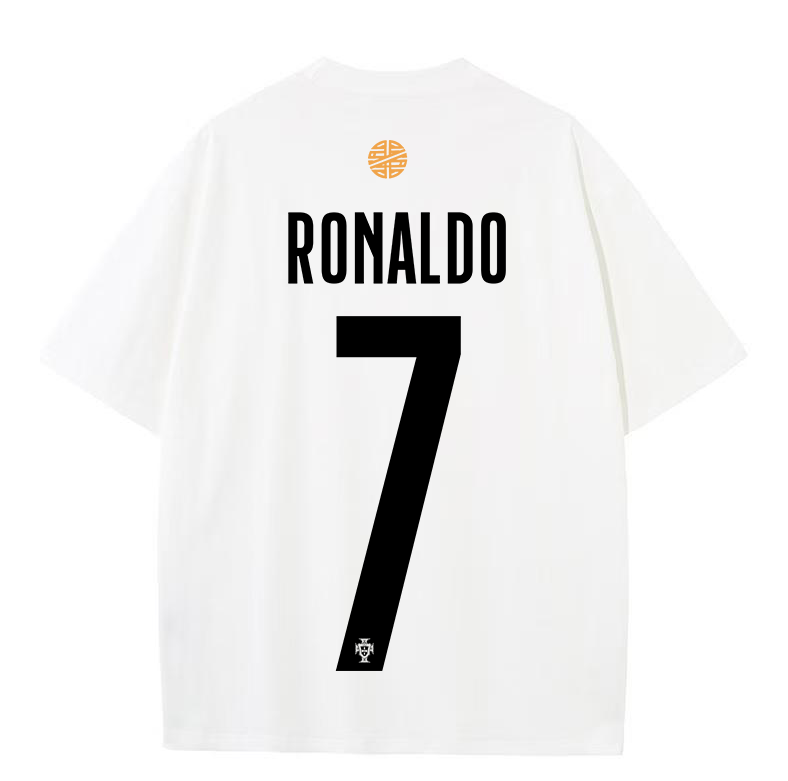2025 UEFA Nations League Cristiano Ronaldo Portugal wins the championship short-sleeved T-shirt CR7 round neck cotton T-shirt