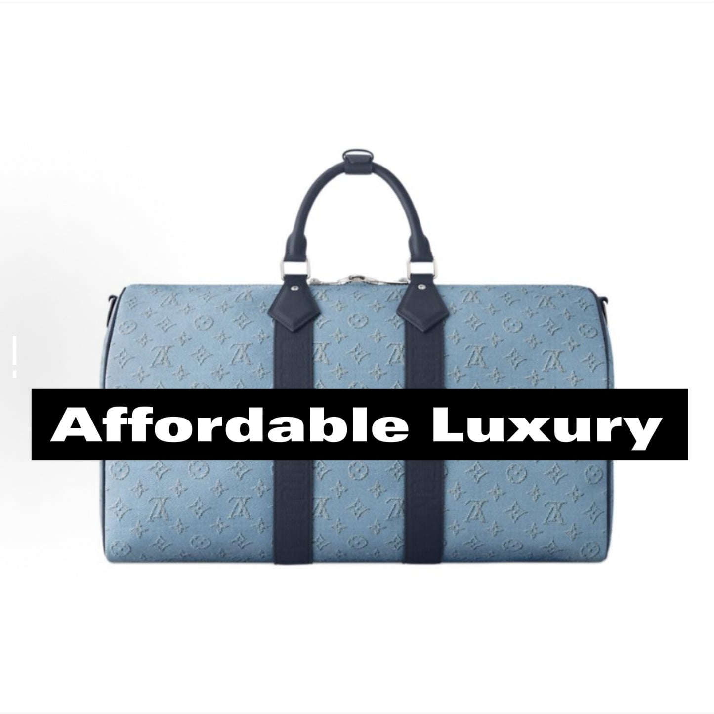 The printed handbag has a detachable shoulder strap