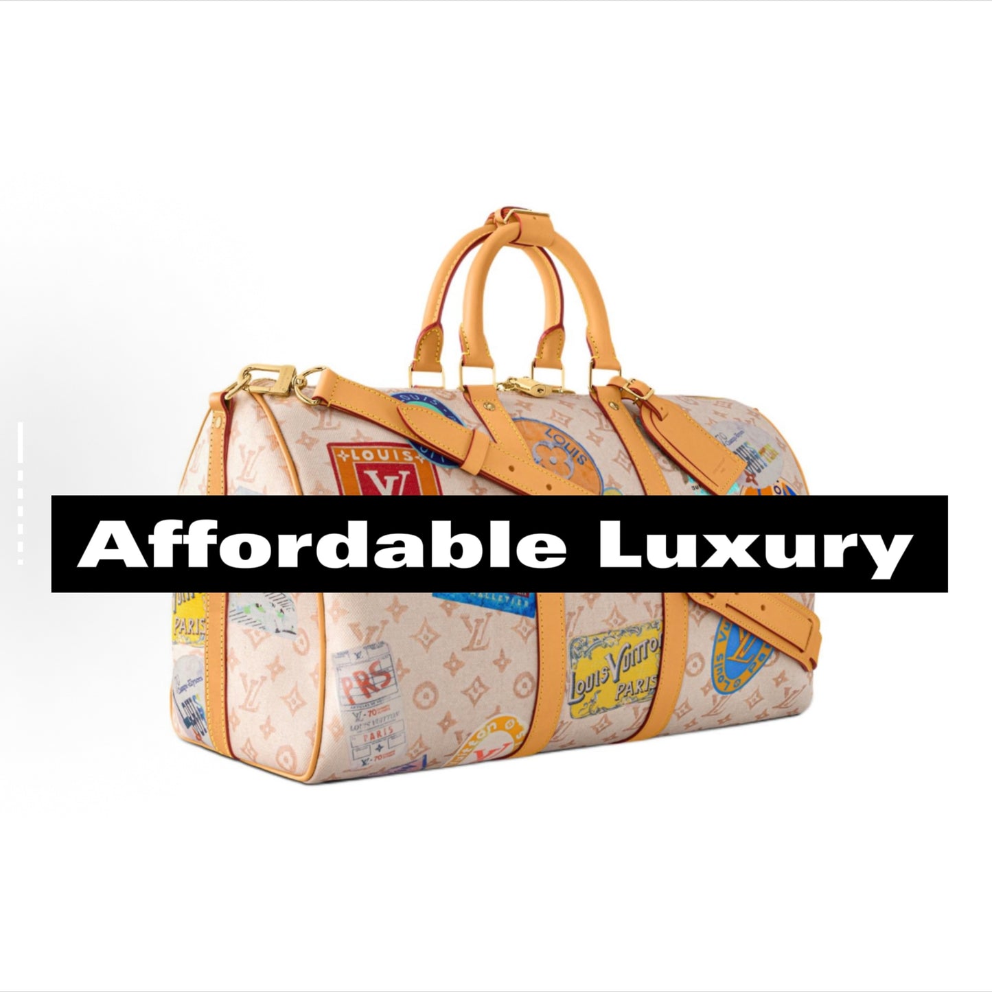 Retro pattern shoulder bag with slanted strap for travel