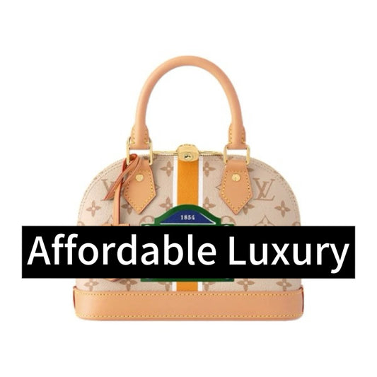 Alma BB Small Removable Shoulder Strap Zipper Closure Letter Printed Canvas and Cowhide Leather Trim Shoulder Crossbody Handbag