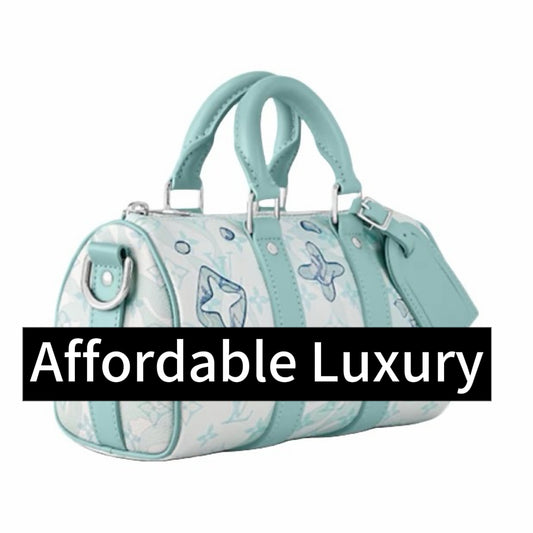 Retro old flower ink print adjustable shoulder strap canvas handbag shoulder messenger bag