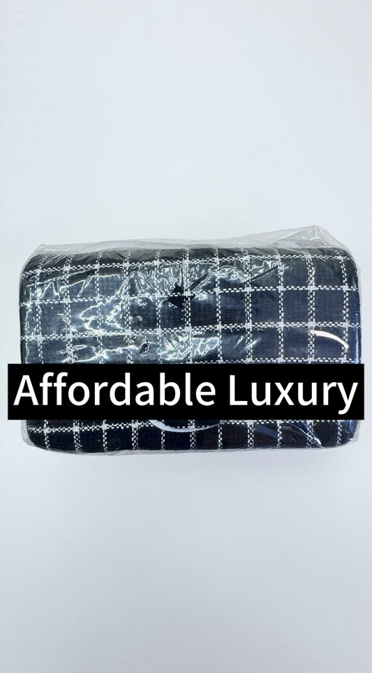 Commuter small Chanel style striped chain exquisite versatile large capacity fashion trend fabric shoulder messenger bag
