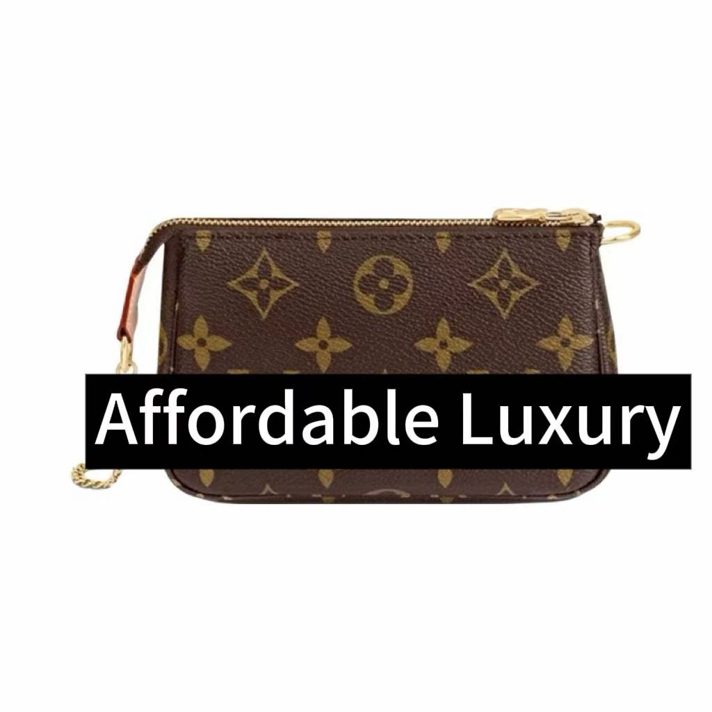Classic old flower canvas coated chain mahjong bag underarm bag hand-held shoulder bag