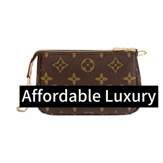 Classic old flower canvas coated chain mahjong bag underarm bag hand-held shoulder bag