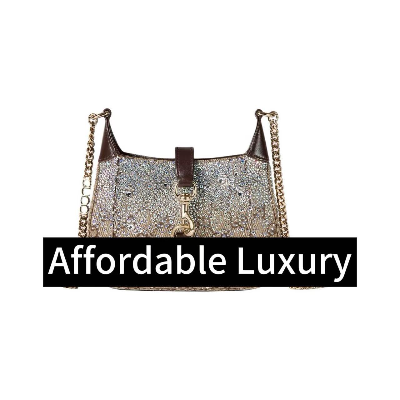 Heat-pressed gradient canvas shoulder bag crossbody bag