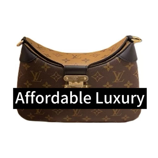 Lock buckle old flower coated flap shoulder crossbody bag