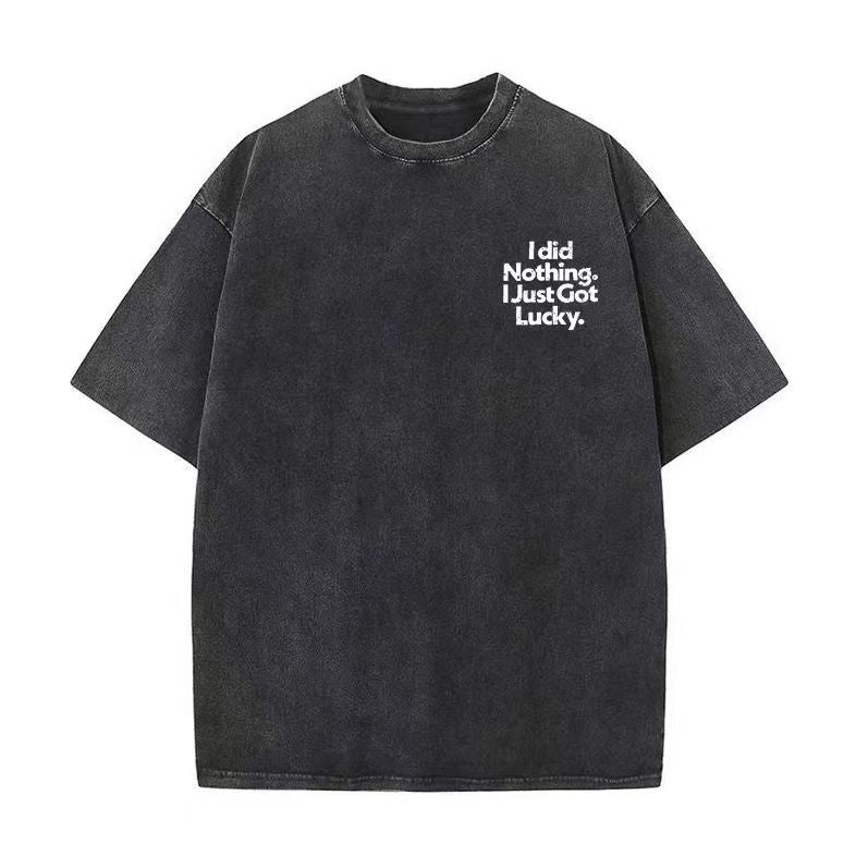 VIBE ACW "I'm just lucky" American trendy brand lucky short-sleeved summer high street T-shirt for men