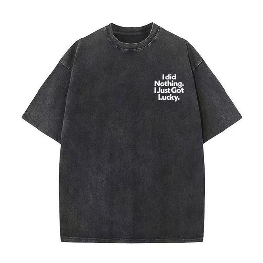 VIBE ACW "I'm just lucky" American trendy brand lucky short-sleeved summer high street T-shirt for men