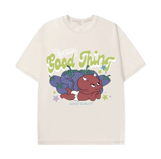 RIIZE Li Zhaoxi Shotaro same style clothes loose cotton cute letter print short-sleeved T-shirt men and women summer