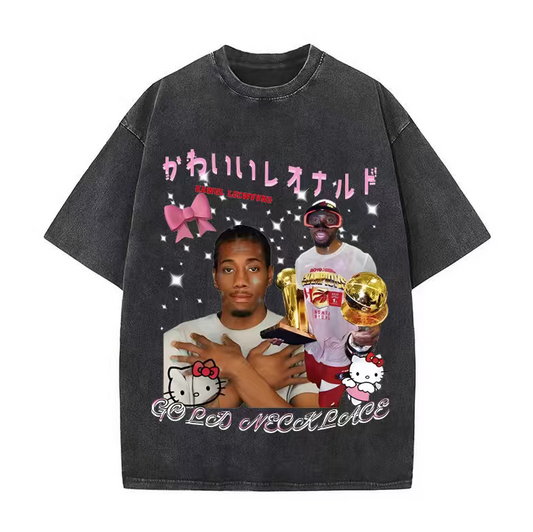 American retro T-shirt street funny Japanese cartoon short-sleeved T-shirt for men and women couples short-sleeved high street top trendy brand