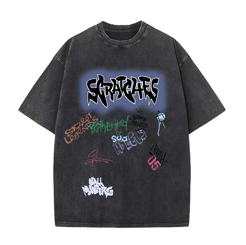 Summer short-sleeved T-shirt 2025 new summer letter printed top