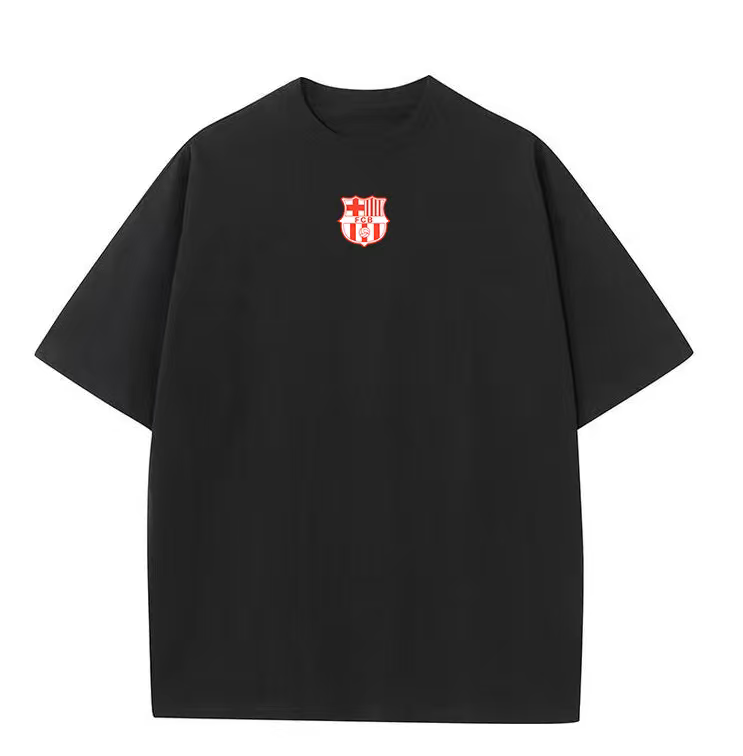 Barcelona La Liga title-winning short-sleeved T-shirt, Yamal, Rafinha, and Cruyff's same round-neck cotton