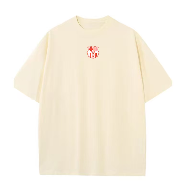 Barcelona La Liga title-winning short-sleeved T-shirt, Yamal, Rafinha, and Cruyff's same round-neck cotton