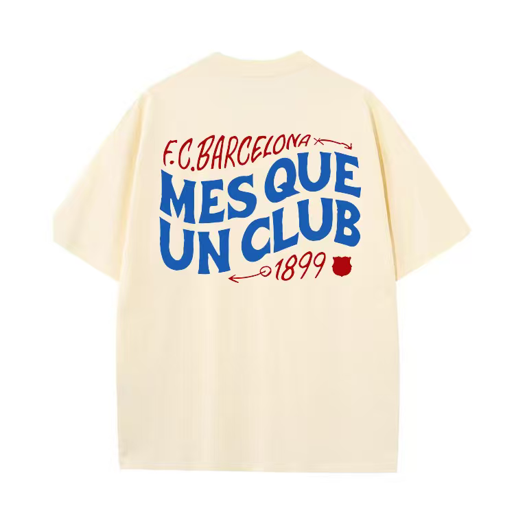 Barcelona La Liga title-winning short-sleeved T-shirt, Yamal, Rafinha, and Cruyff's same round-neck cotton