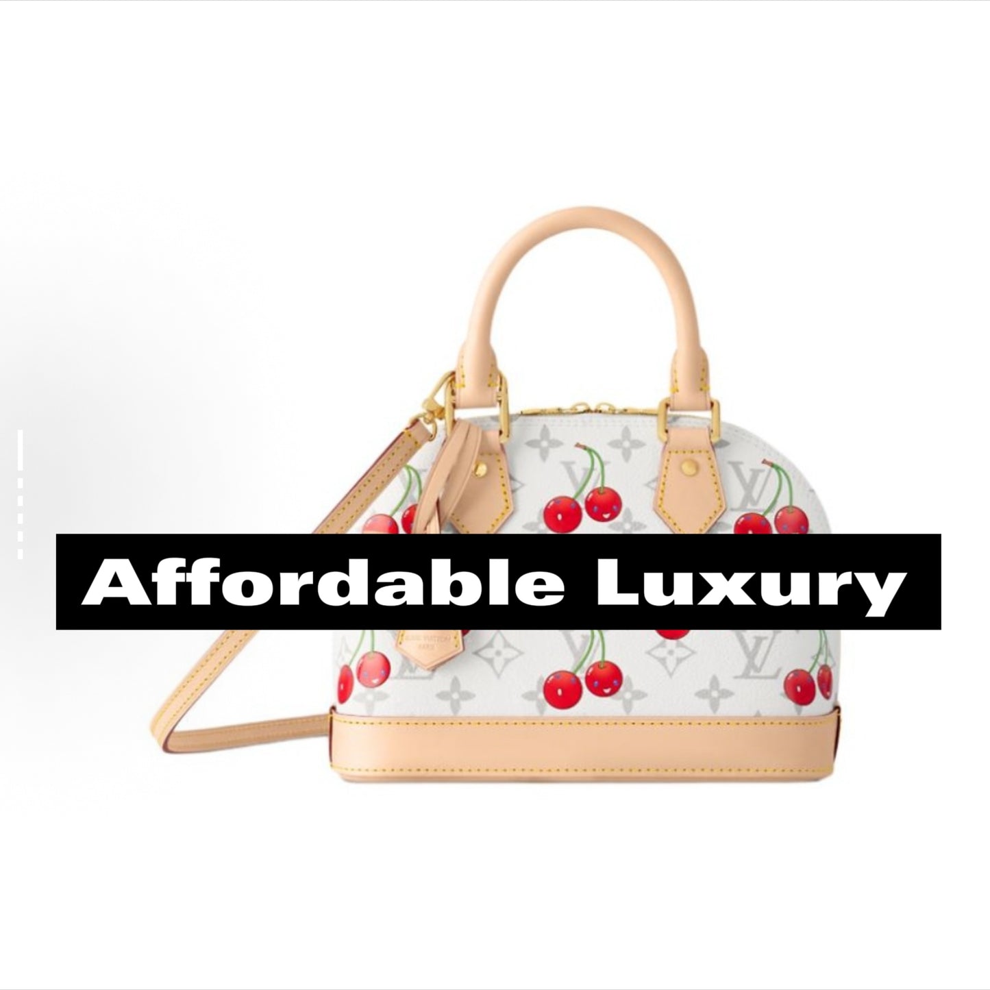 Cherry-printed handbag crossbody bag