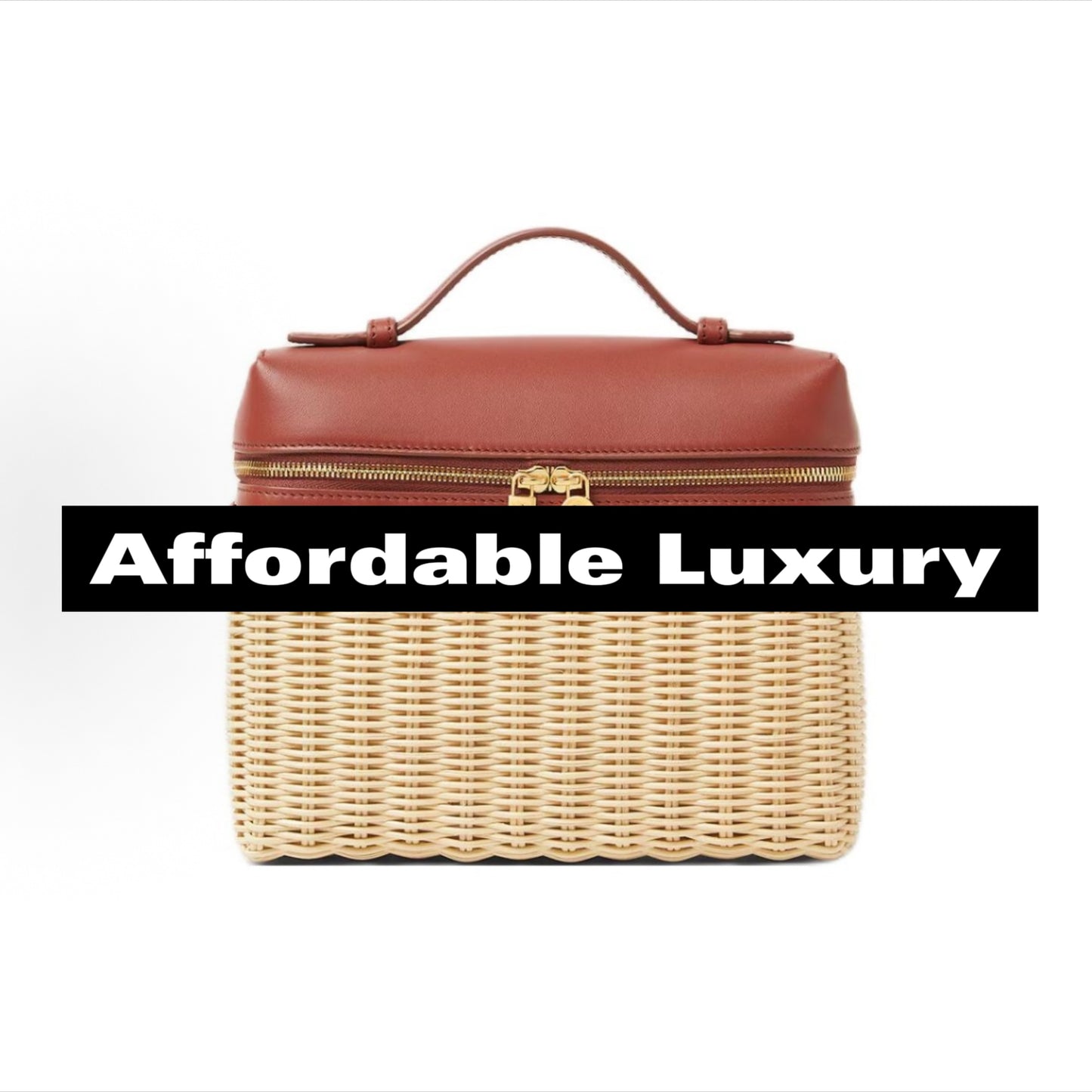 Bamboo patchwork leather handbag