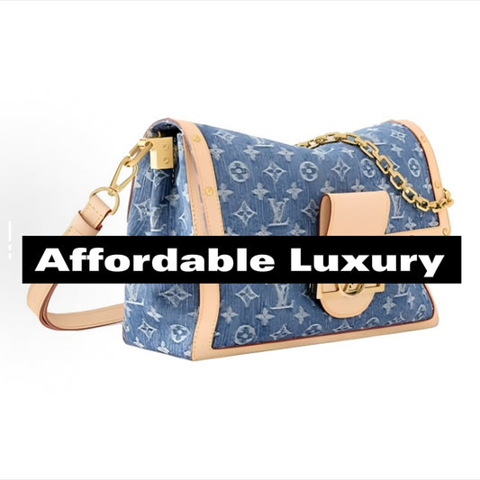 Blue denim women's single-shoulder bag